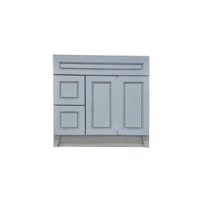 30 DRAWER LEFT GREY OXFORD VANITY