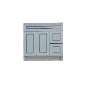 30 DRAWER RIGHT GREY OXFORD VANITY