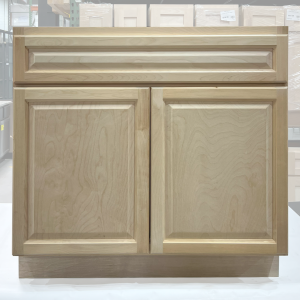 36 UNFINISHED RAISED PANEL BASE CABINET