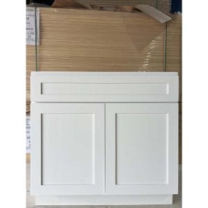 36 WHITE SHAKER BASE CABINET
