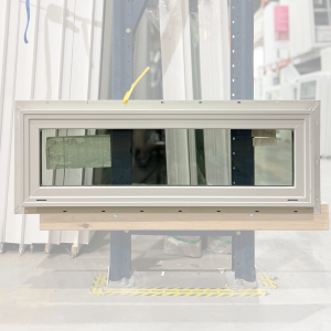 36x12 PICTURE WHITE TEMPERED CLEAR GLASS VINYL WINDOW