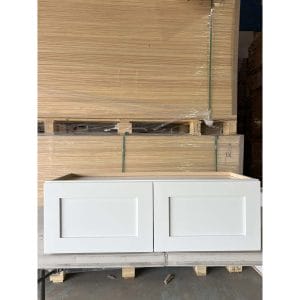 36x12x12 WHITE SHAKER WALL CABINET