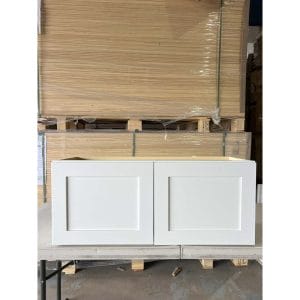 36x15 WHITE SHAKER WALL BRIDGE CABINET