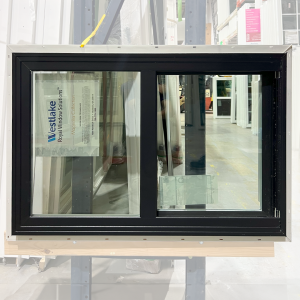 36x24 SINGLE VENT SLIDER BLACK VINYL WINDOW