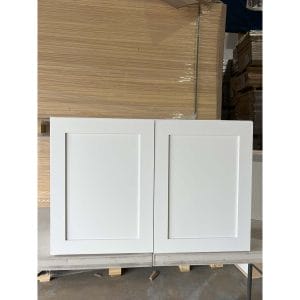 36x24 WHITE SHAKER WALL BRIDGE CABINET