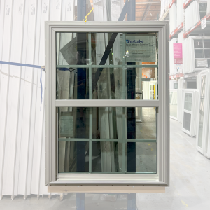 36x48 SINGLE HUNG WHITE NEW CONSTRUCTION WITH GRIDS VINYL WINDOW