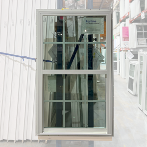 36x60 SINGLE HUNG WHITE NEW CONSTRUCTION WITH GRIDS VINYL WINDOW