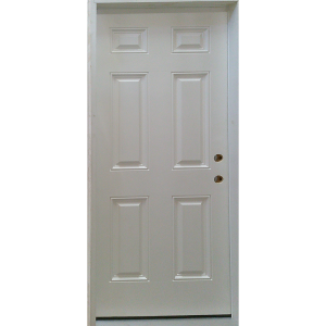 36x80 LEFT HAND FIBERGLASS 6 PANEL
