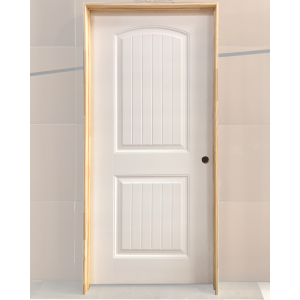 36x80 LEFT HAND HOLLOW CORE 2 PANEL ARCH TOP WITH GROOVES DOOR