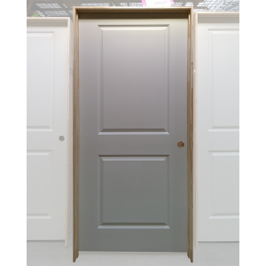 36x80 LEFT HAND HOLLOW CORE 2 PANEL RAISED SQUARE TOP DOOR
