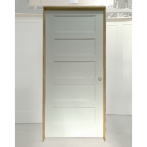 36x80 LEFT HAND HOLLOW CORE 5 PANEL SHAKER DOOR