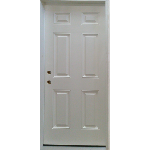 36x80 RIGHT HAND FIBERGLASS 6 PANEL