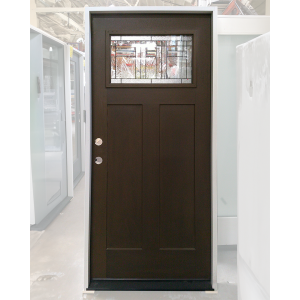 36x80 RIGHT HAND FIBERGLASS CRAFTSMAN LANCASTER WALNUT