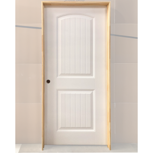 36x80 RIGHT HAND HOLLOW CORE 2 PANEL ARCH TOP WITH GROOVES DOOR