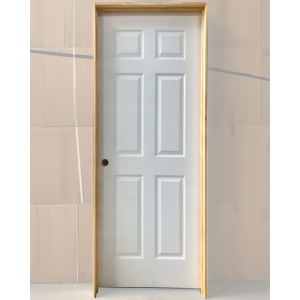 36x80 RIGHT HAND HOLLOW CORE 6 PANEL DOOR