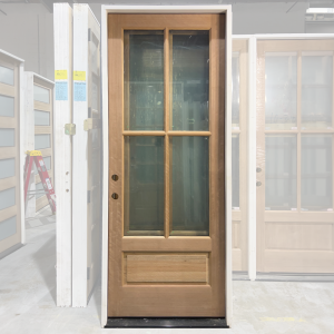 36x93 RIGHT HAND MAHOGANY 4 LITE BOTTOM PANEL