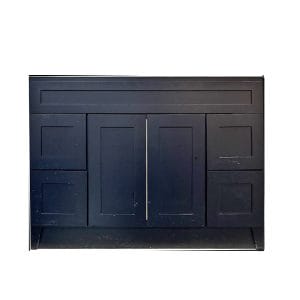 48 BLACK SHAKER TOE KICK VANITY
