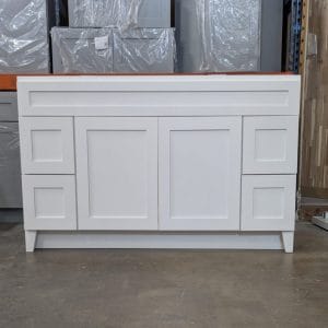 48 WHITE SHAKER FEET VANITY