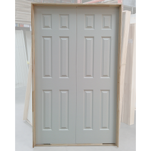 48x80 DOUBLE HOLLOW CORE 6 PANEL DOOR