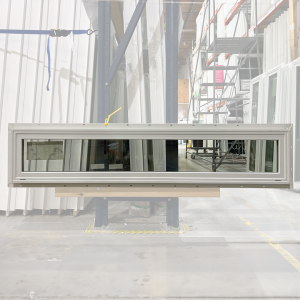60x12 PICTURE WHITE TEMPERED CLEAR GLASS VINYL WINDOW