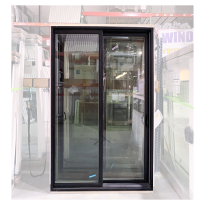 60x96 LEFT HAND DOUBLE BLACK SLIDING PATIO VINYL
