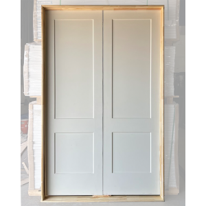 60x96 DOUBLE HOLLOW CORE 2 PANEL SHAKER DOOR