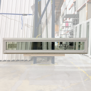 72x12 PICTURE WHITE TEMPERED CLEAR GLASS VINYL WINDOW