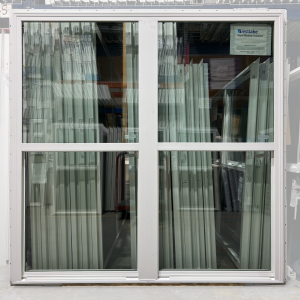 72x72 DOUBLE HUNG WHITE NEW CONSTRUCTION VINYL WINDOW