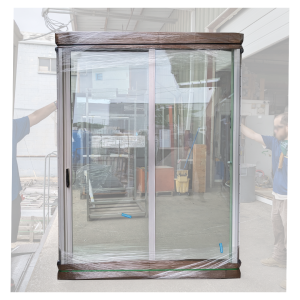 72x96 LEFT HAND DOUBLE WHITE SLIDING PATIO VINYL