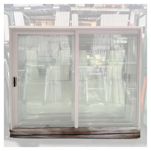 96x80 DOUBLE WHITE SLIDING PATIO VINYL