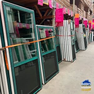 24x60 SINGLE HUNG BLACK VINYL WINDOW