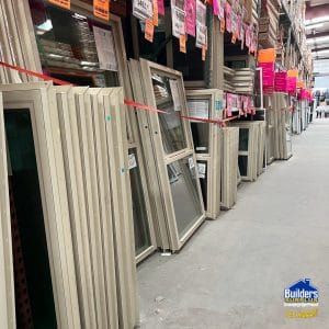24x60 SINGLE HUNG TAN NEW CONSTRUCTION VINYL WINDOW