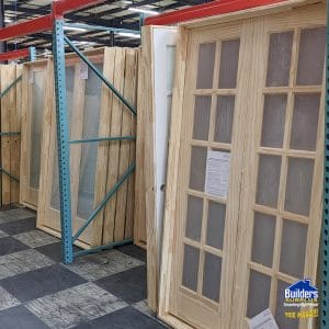 24x80 SLAB PINE 1 LITE FROSTED GLASS