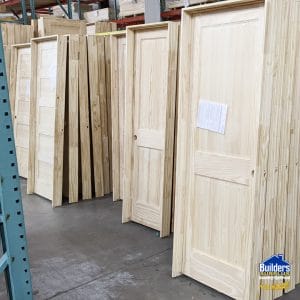 24x80 LEFT HAND PINE 2 PANEL SHAKER