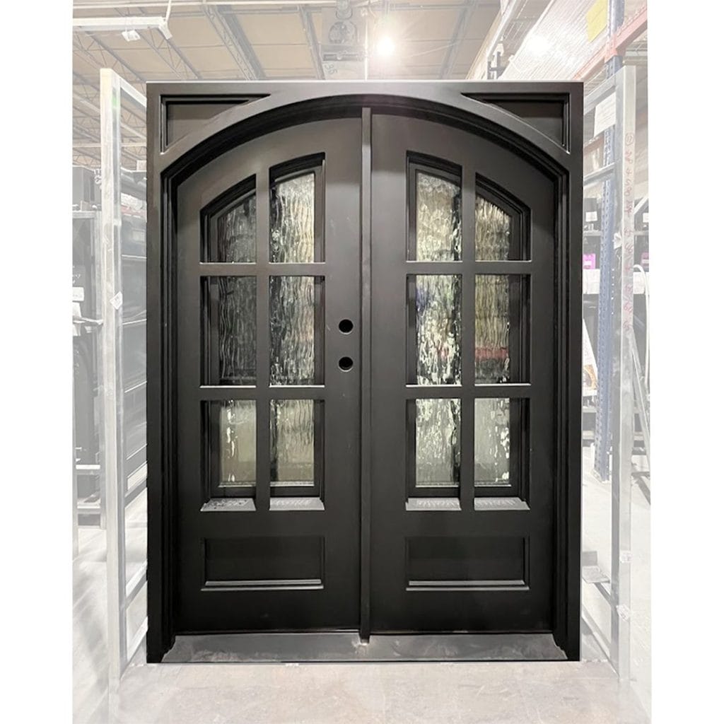 72x80_LH_DBL_IRON_6LITE_ARCH_FLEMISH_DOOR-001