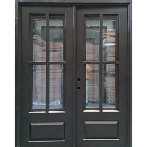 72x80_RH_DBL_IRON_4LITE_CLEAR_DOOR-001