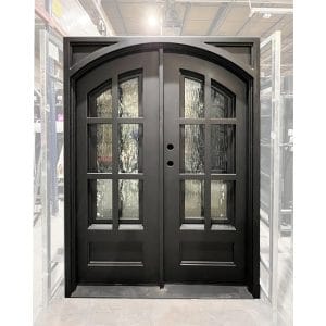 72x80_RH_DBL_IRON_6LITE_ARCH_FLEMISH_DOOR-001