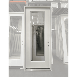 36x96 LEFT HAND FIBERGLASS FULL VIEW WITH BLINDS FLUSH GLAZED