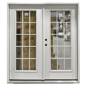 72x80 RIGHT HAND DOUBLE FIBERGLASS 15 LITE EXTERNAL GRIDS