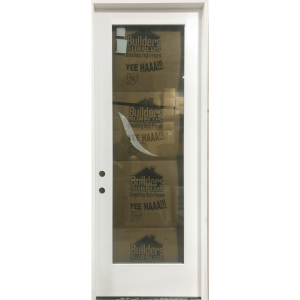 36x80 RIGHT HAND FIBERGLASS FULL VIEW FLUSH GLAZED