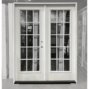 60x80 LEFT HAND DOUBLE FIBERGLASS 15 LITE OUTSWING