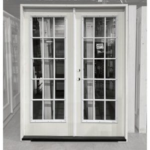 60x80 RIGHT HAND DOUBLE FIBERGLASS 15 LITE OUTSWING