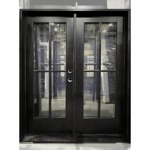 60x80 LEFT HAND DOUBLE FIBERGLASS 4 LITE BLACK