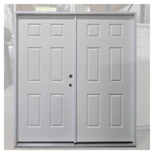 72x80 LEFT HAND DOUBLE FIBERGLASS 6 PANEL