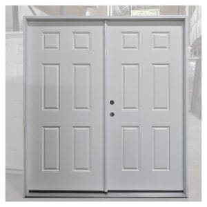 72x80 RIGHT HAND DOUBLE FIBERGLASS 6 PANEL